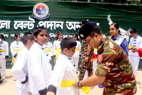 মার্শালাট শিক্ষার্থীদের ইয়েলো বেল্ট প্রদান অনুষ্ঠান